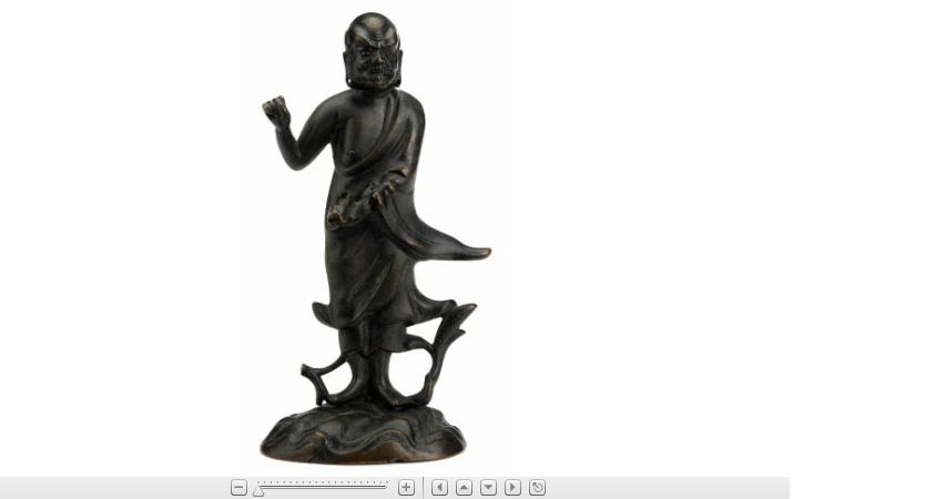 Appraisal: Chinese bronze Lohan figure th century