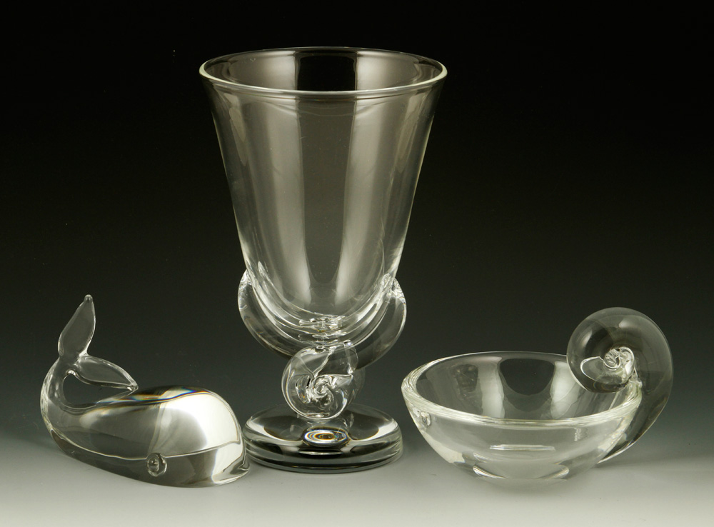 Appraisal: - Lot of Steuben Glass Pieces Lot of three Steuben