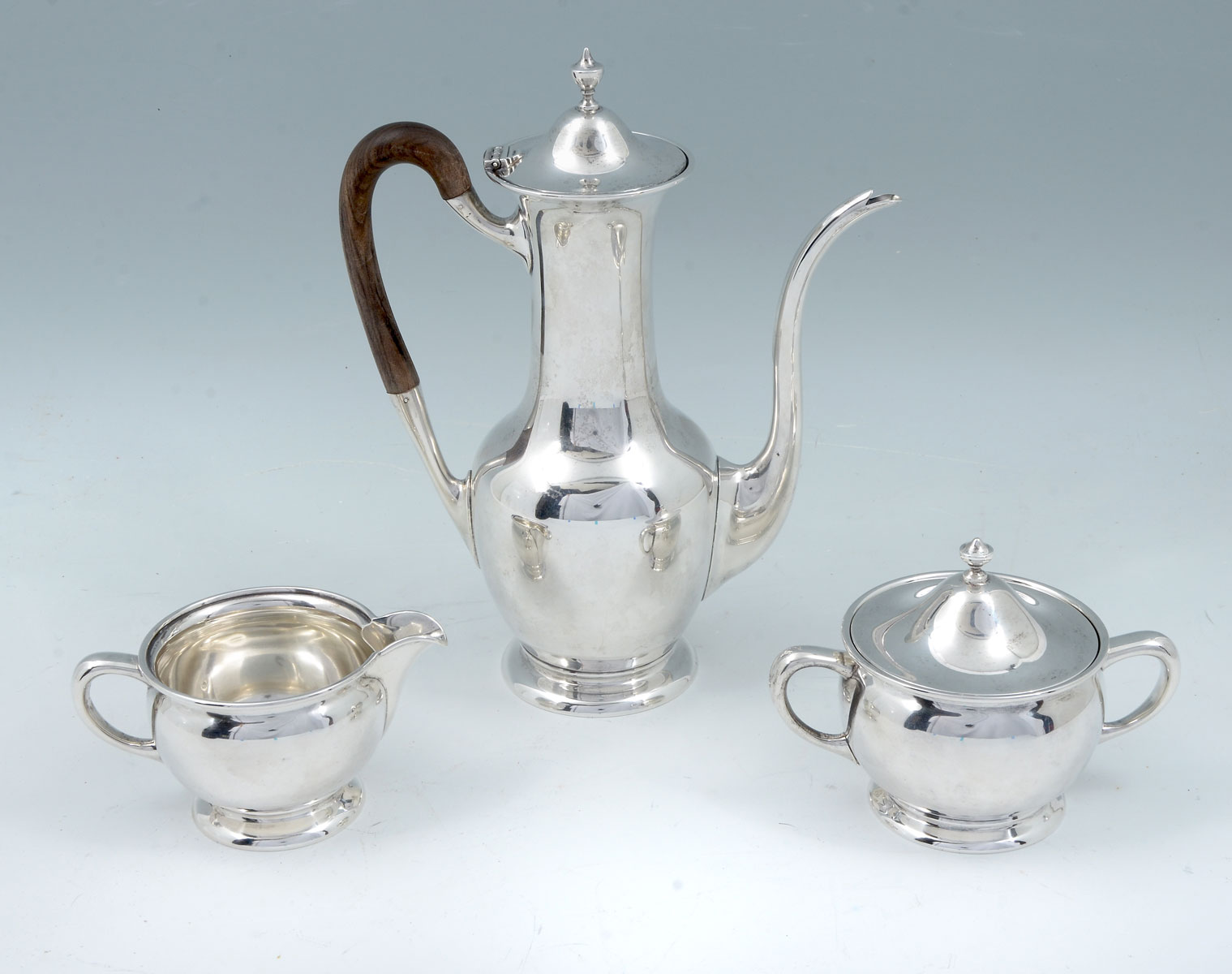 Appraisal: PC GORHAM STERLING SILVER COFFEE SET Approx Troy ounces Comprising