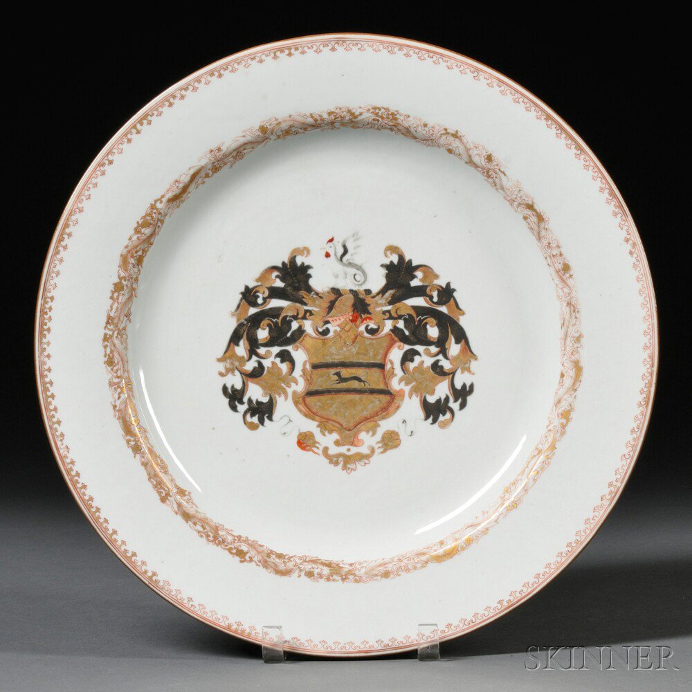 Appraisal: Chinese Export Armorial Porcelain Charger made for the English market