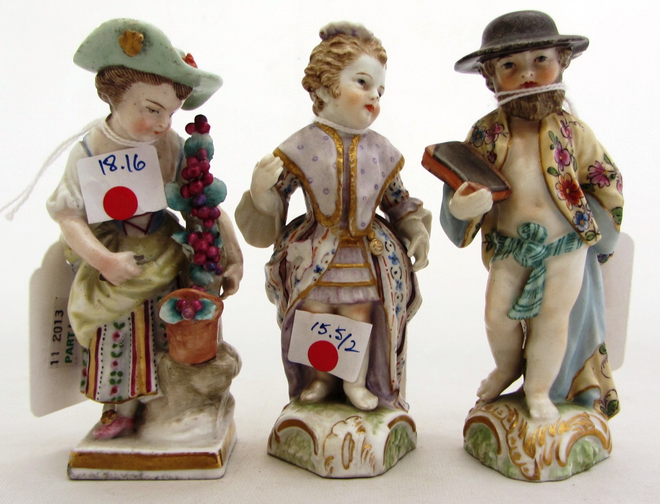 Appraisal: A pair of Berlin porcelain figures th century each child