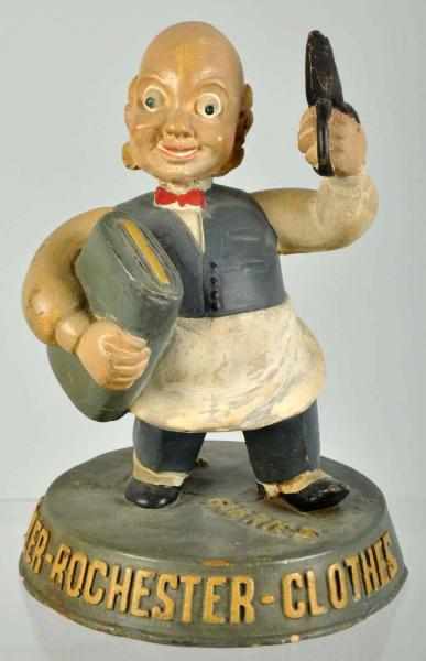 Appraisal: Plaster Adler-Rochester Clothes Statue Description Depicts a tailor holding a