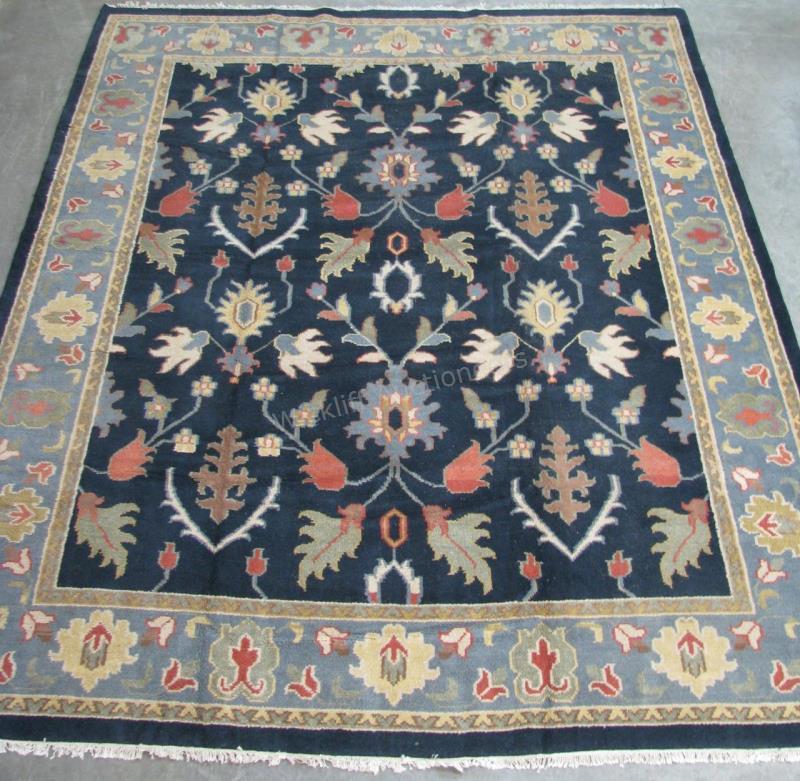 Appraisal: A Handmade Oriental Room Size Rug Mahal design black field