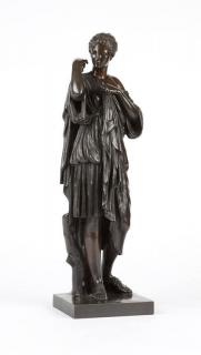 Appraisal: A Continental patinated bronze figure Late th early th century