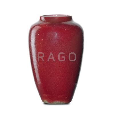 Appraisal: HUGH C ROBERSTON CKAW Vase w oxblood glaze Condition Report