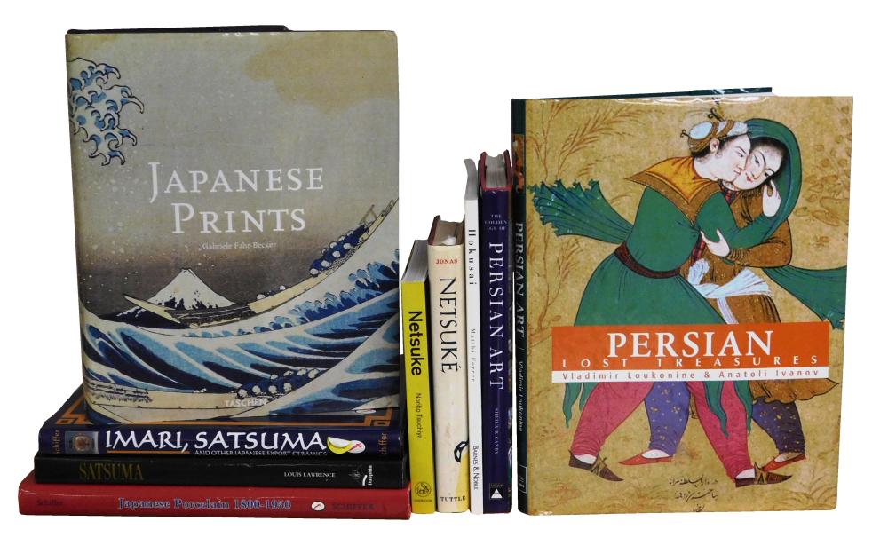 Appraisal: BOOKS Nine books Persian Asian themed including Japanese Porcelain -