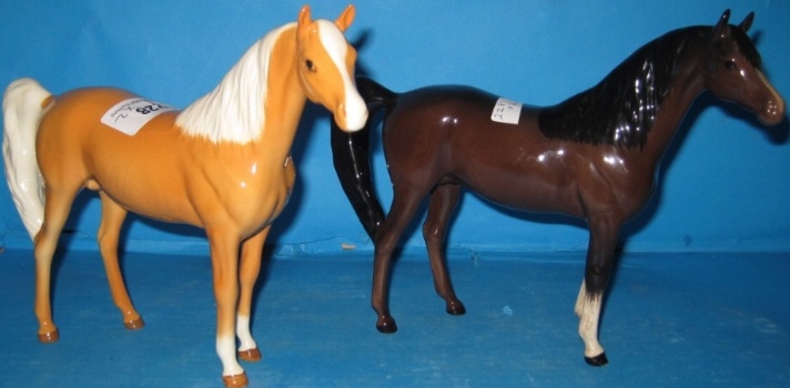 Appraisal: Royal Doulton Arab Xayal DA Palomino and Another In Brown