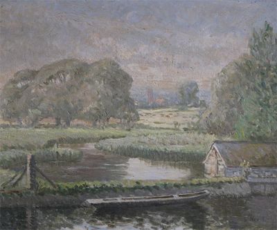 Appraisal: Isobel Grant Nevill th Century View of the Avon near