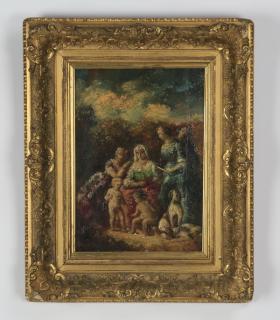 Appraisal: th c Monticelli signed O b 'A Family' Adolphe Monticelli