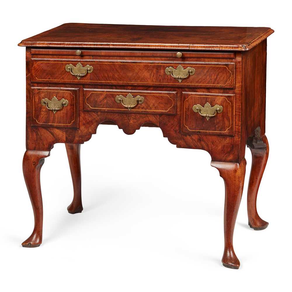 Appraisal: GEORGE I WALNUT LOWBOY EARLY TH CENTURY with a moulded