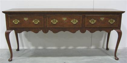 Appraisal: Walnut sideboard baker furniture th century H in W in