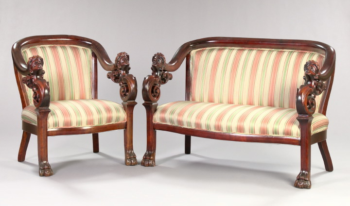 Appraisal: American Late Victorian Stained Mahogany Two-Piece Parlor Suite fouorth quarter