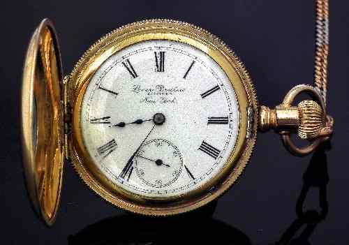 Appraisal: A gentleman's k gold cased keyless lever pocket watch retailed