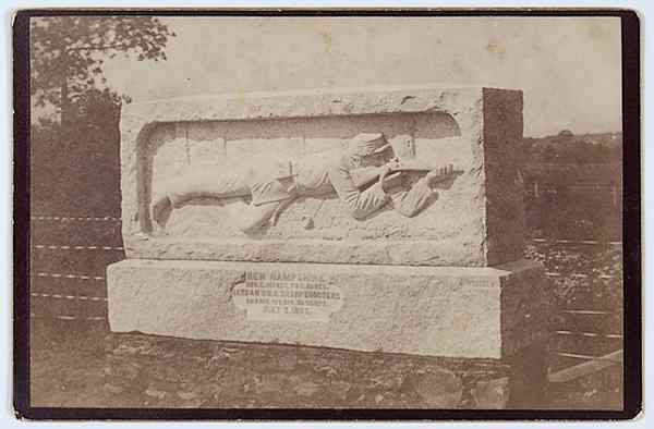 Appraisal: Berdan's U S Sharpshooter's Monument Cabinet Card An cabinet card