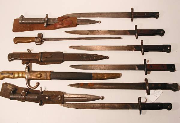 Appraisal: A lot of eleven European bayonets Including two Swedish M