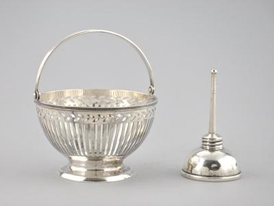 Appraisal: A Tiffany Co Sterling Silver Oil Can and a Reticulated