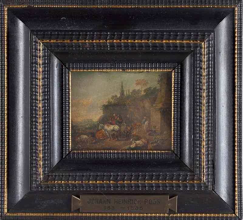 Appraisal: att Johann Heinrich Roos - The Welloil on cradled panel