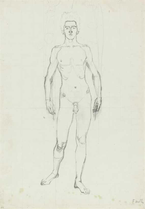 Appraisal: HODLER FERDINAND Bern - Geneva Boy Pencil on paper Signed