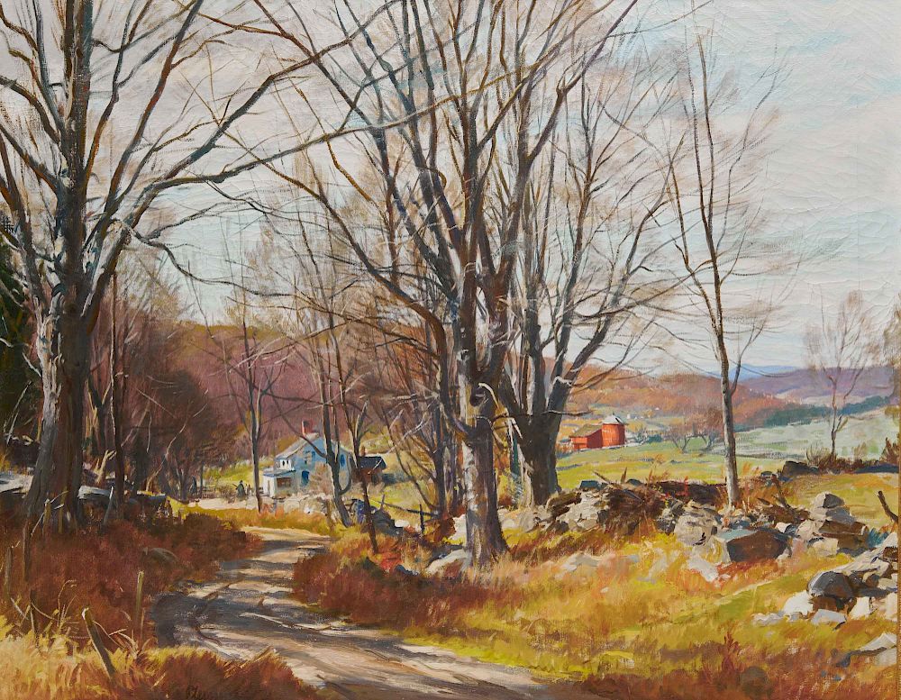 Appraisal: OGDEN MINTON PLEISSNER American - Lingering Autumn OGDEN MINTON PLEISSNER