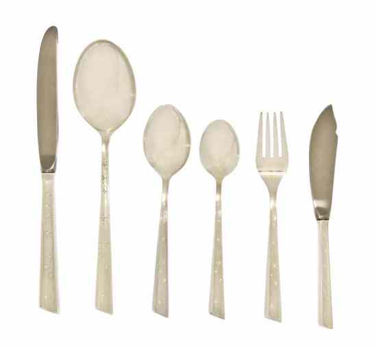 Appraisal: An American Sterling Silver Flatware Service for Ten Stieff in