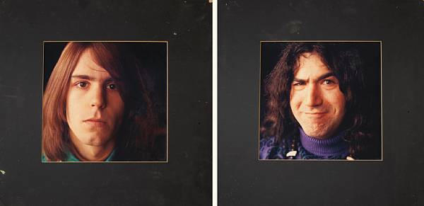 Appraisal: Two color photographs of Jerry Garcia and Bob Weir circa