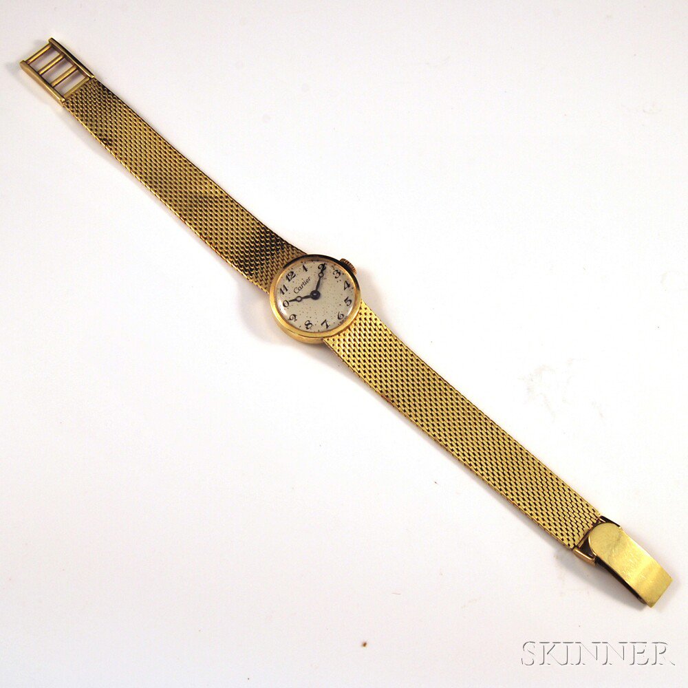 Appraisal: Lady's kt Gold Concord for Cartier Bracelet Wristwatch the kt