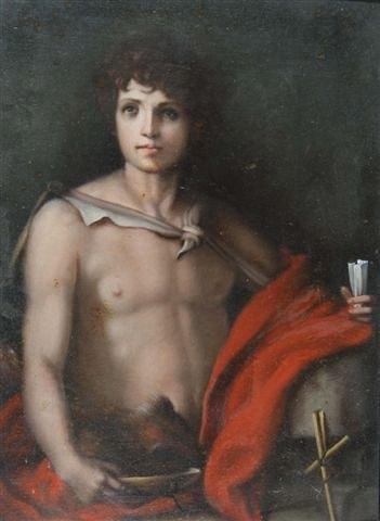 Appraisal: AFTER ANDREA DEL SARTO - St John the Baptist inscribed