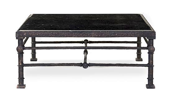 Appraisal: Style of Diego Giacometti American Late th Century Coffee Table