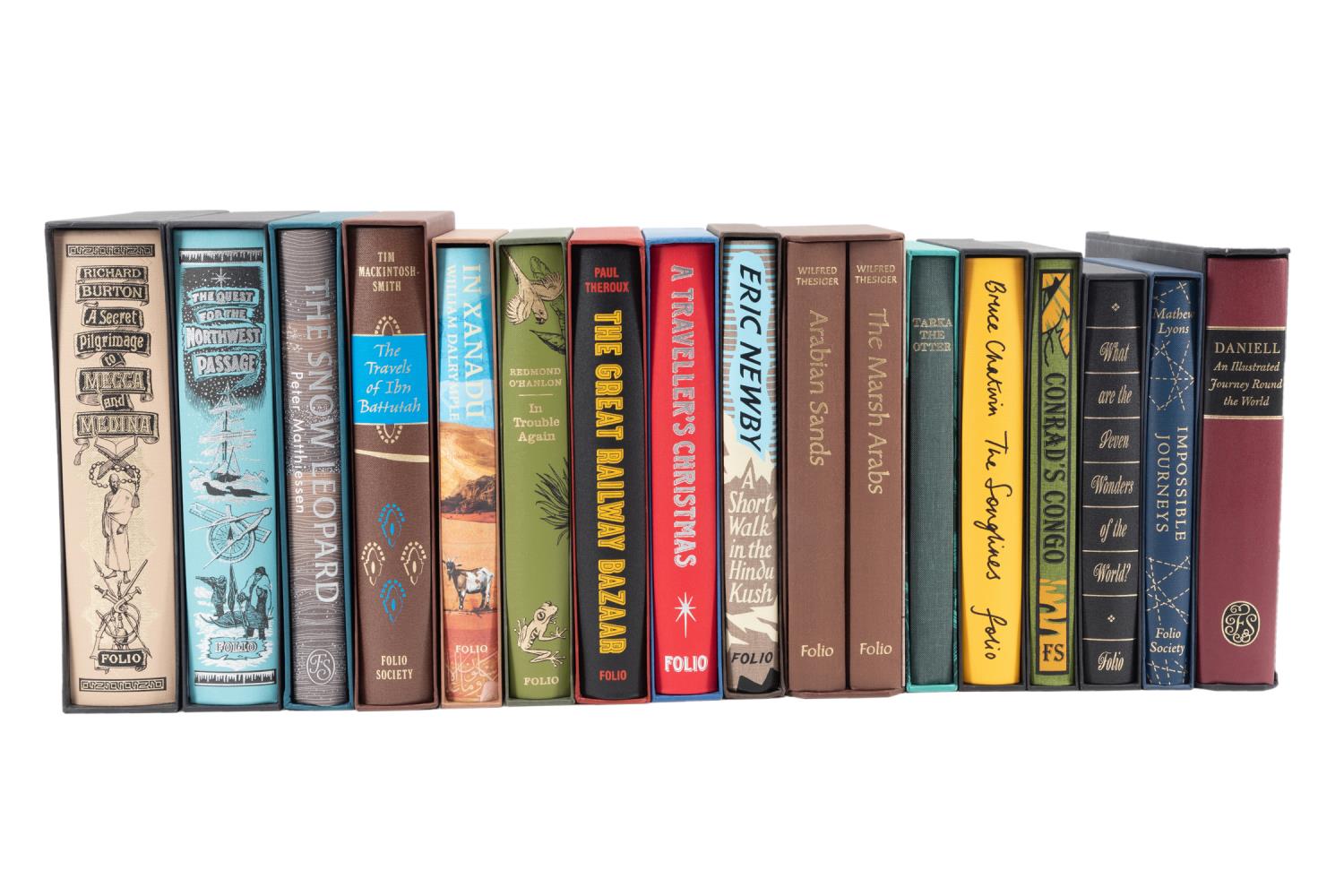 Appraisal: SEVENTEEN FOLIO SOCIETY BOOKS ON NATURE TRAVEL Collection of seventeen