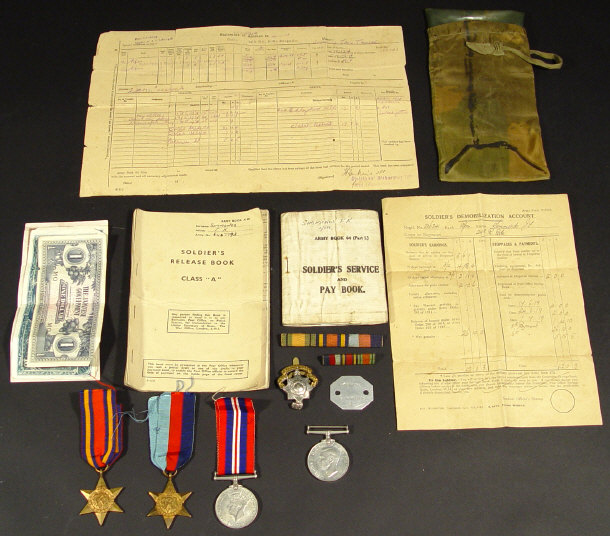 Appraisal: World War II military medal group comprised - Star -