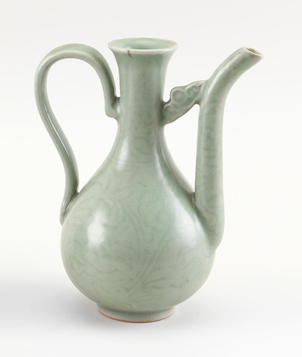 Appraisal: CHINESE CELADON PORCELAIN WINE POT TH CENTURY HEIGHT CHINESE CELADON