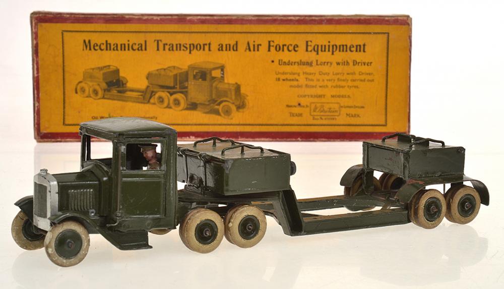 Appraisal: BRITAINS MECHANICAL TRANSPORT AND AIR FORCE EQUIPMENT BASIC FLATBACK WITH