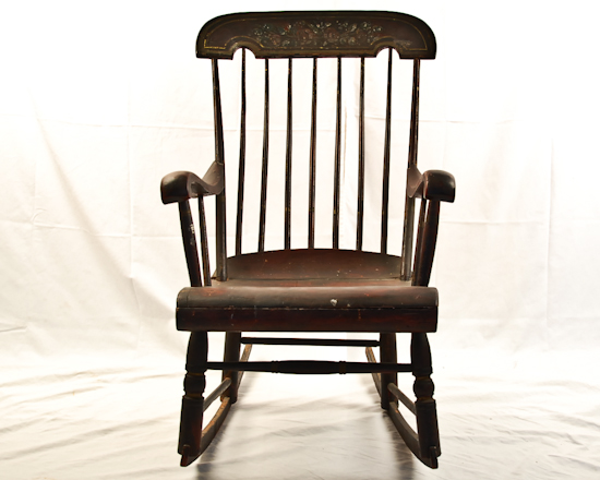 Appraisal: An E th C Boston Rocking Chair with remnants of