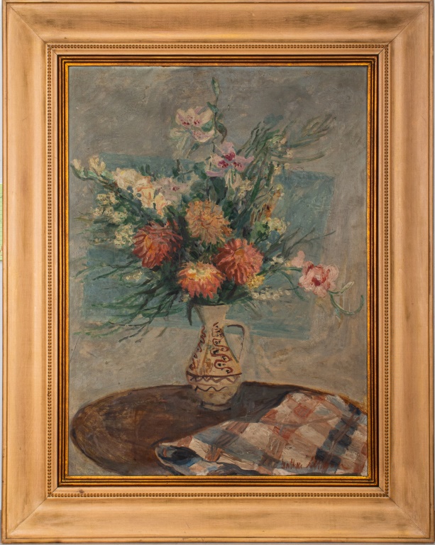 Appraisal: NATHAN ISAEVICH ALTMAN CHRYSANTHEMUMS OIL Nathan Isaevich Altman Ukrainian Russian