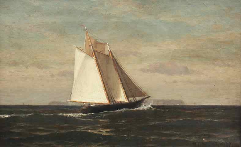 Appraisal: NORTON William Edward American - ''Sailing off the Main Coast''