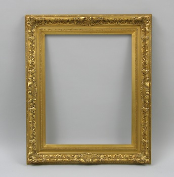 Appraisal: An American Impressionist Picture Frame A wide gilt picture frame