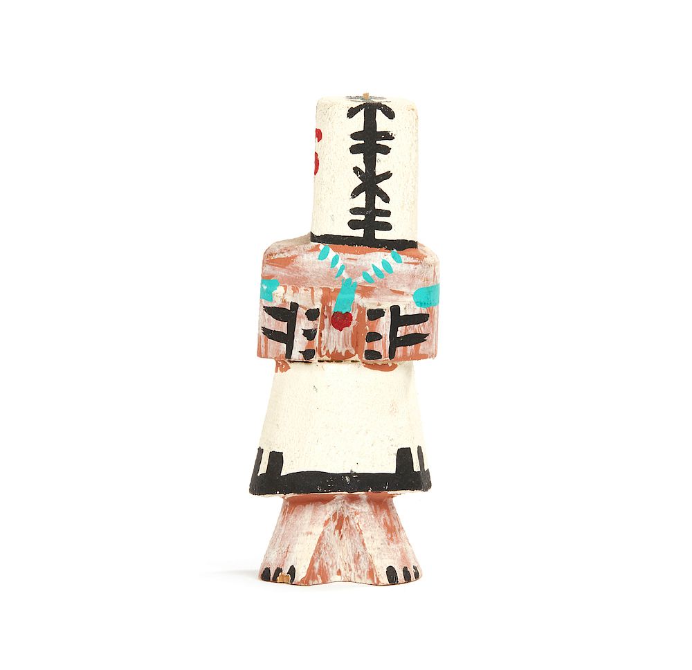 Appraisal: Rt Rattle Kachina Aya by a Pooley carver Rt Rattle