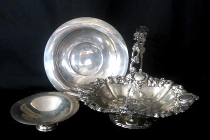 Appraisal: Victorian silver p lated cake basket circa