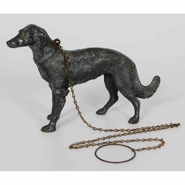 Appraisal: Hubley Russian Wolfhound Doorstop American a cast iron and painted