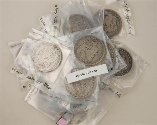 Appraisal: Morgan Silver Dollars All dated before