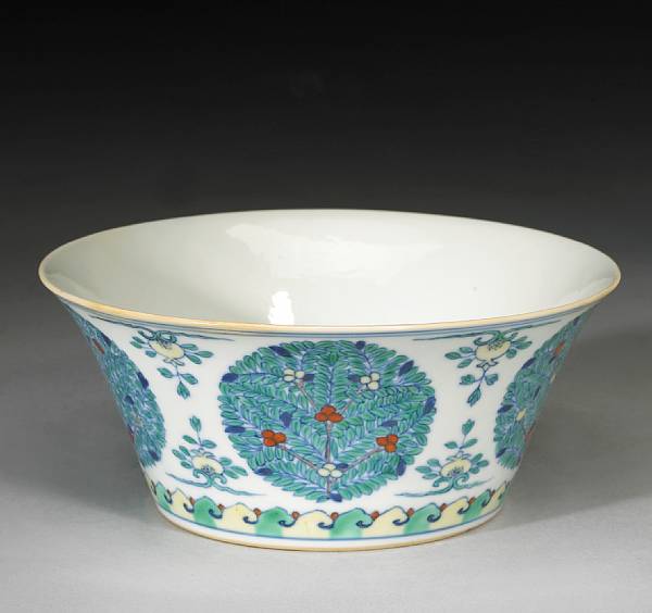 Appraisal: A doucai decorated porcelain bowl Qianlong Mark and Period Of