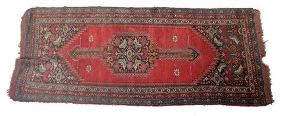 Appraisal: ORIENTAL RUG Persian Luri early th century Runner having a