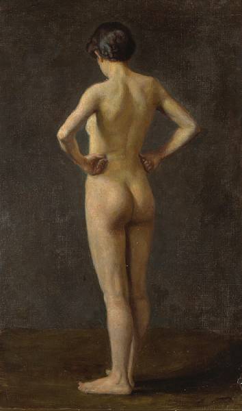 Appraisal: Alf Wallander Swedish - A standing female nude signed 'A