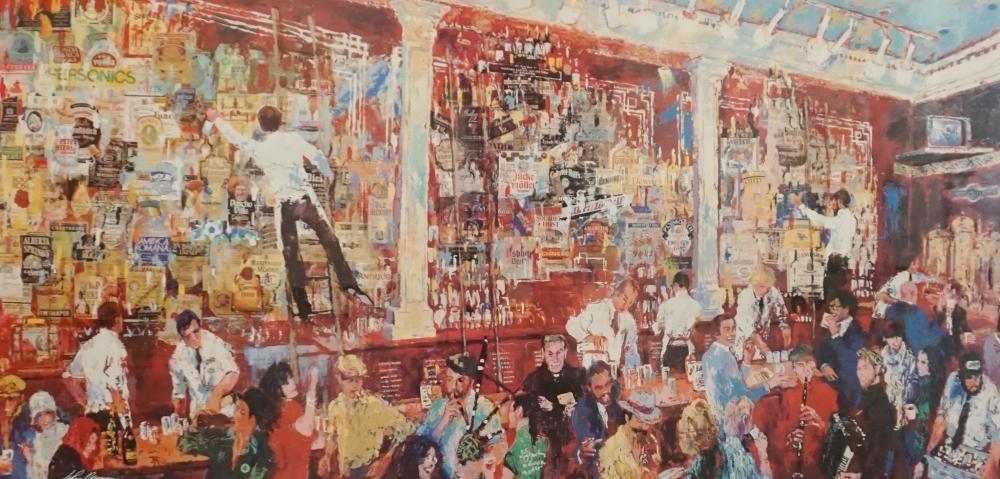 Appraisal: AFTER LEROY NEIMAN FX MCRORY'S WHISKEY BAR SEATTLE COLOR PRINT