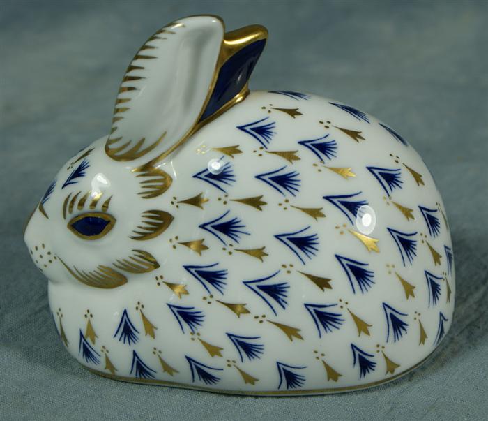 Appraisal: Royal Crown Derby porcelain figurine rabbit good condition tall Estimate