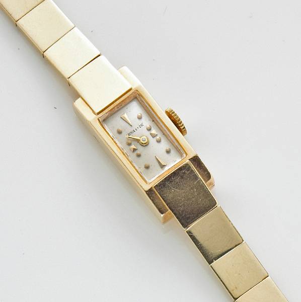 Appraisal: A k gold wristwatch Laykin amp Cie dial signed mm