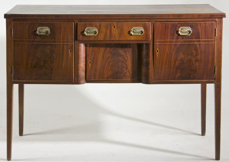 Appraisal: Southern Federal Inlaid Sideboard late th century mahogany and mahogany