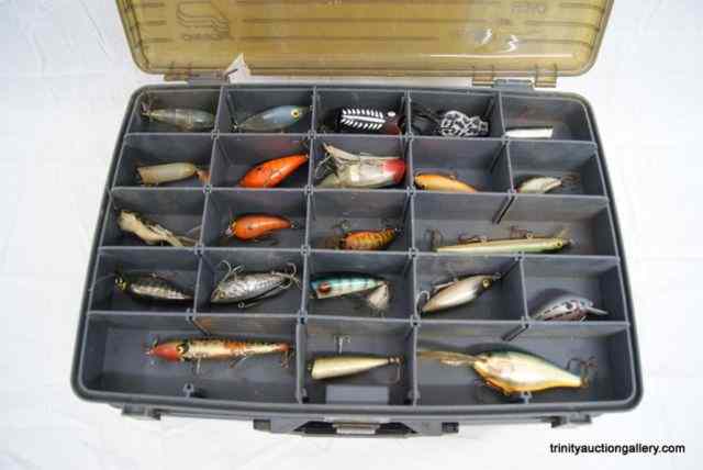 Appraisal: Plano Over Under Tackle Box w Fishing LuresThis is for