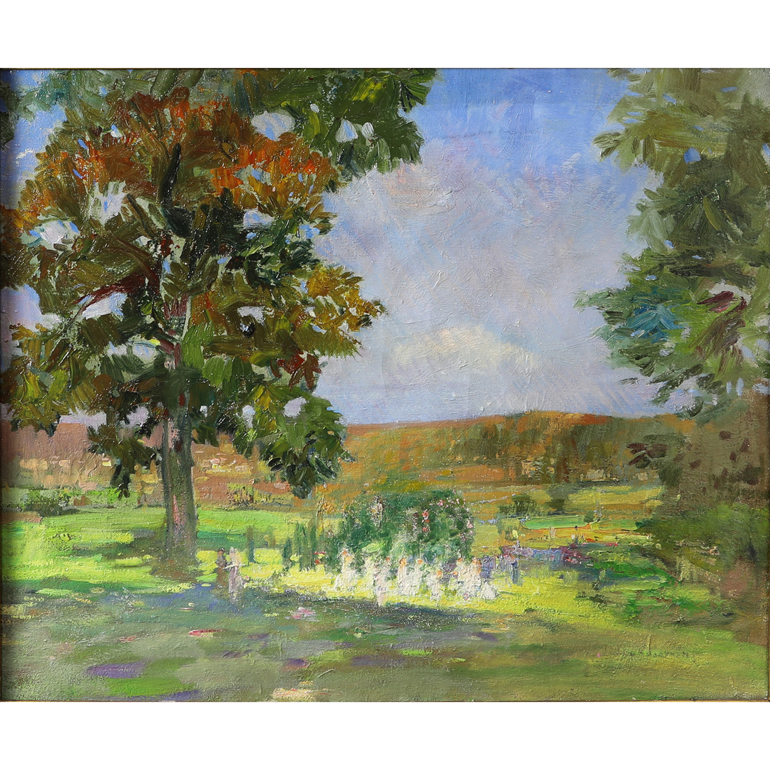 Appraisal: PAINTING BERTRAM HARTMAN Bertram Hartman American - Afternoon Wedding oil