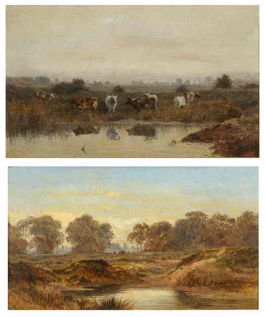 Appraisal: BASIL HOLMES TH CENTURY 'Evening - Epping Forest' inscribed on